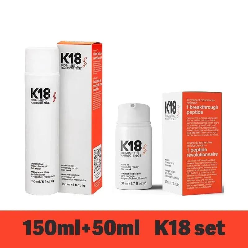 150ml K18 Leave-In Molecular Hair Mask Original Repair Molecular Hair Damaged Dry Frizzy Treatment Moisturize