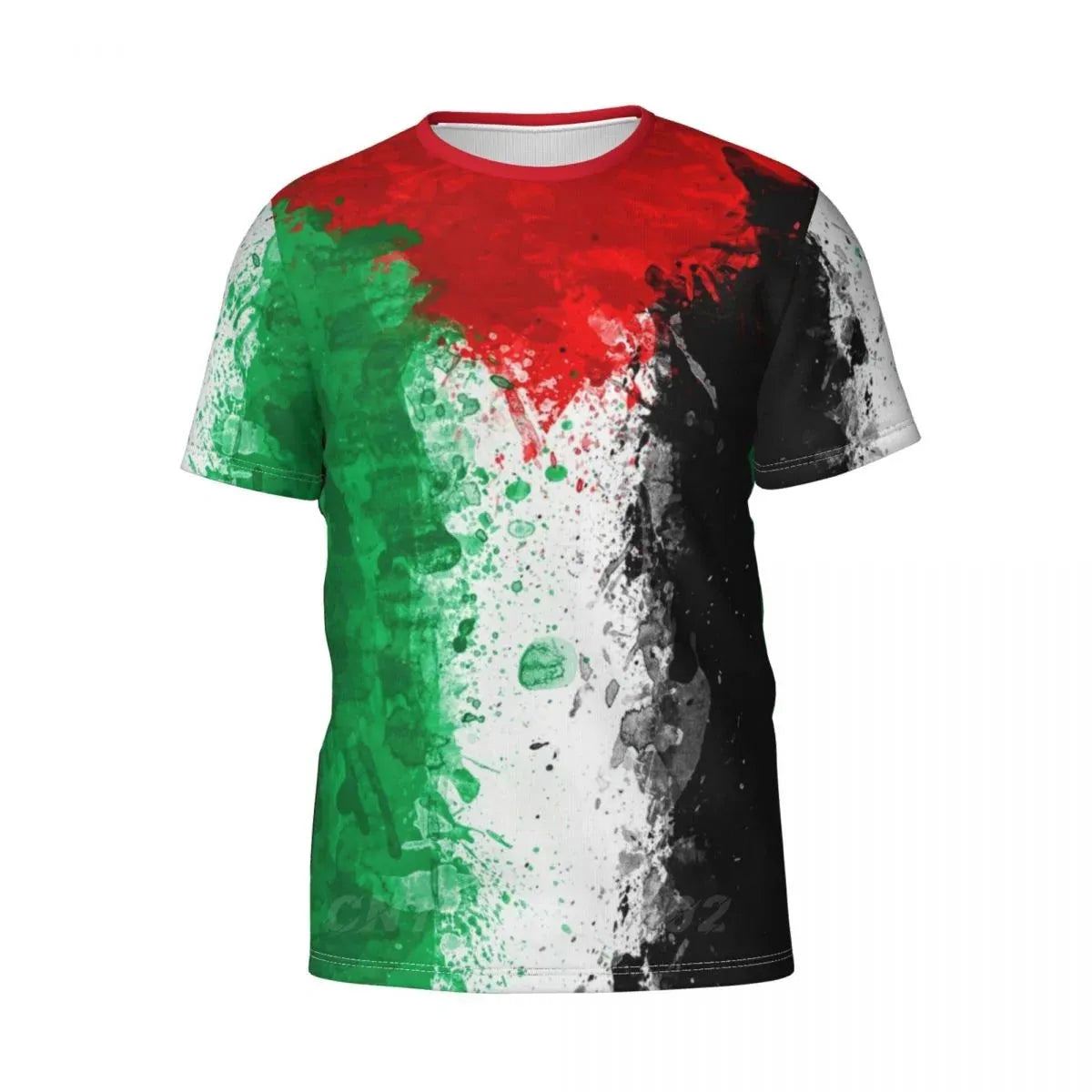 2024 Palestine Flag Oil Painting Fashion 3D T-shirts Clothes T shirt Men Women Unisex Tees Tops For Gift US Size