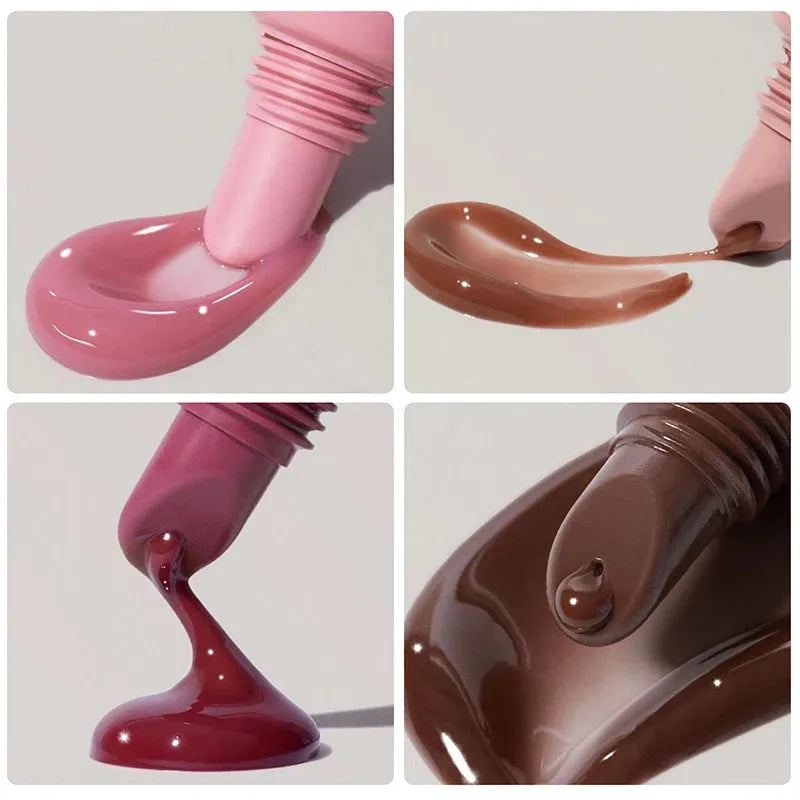 5-Color Peptide Glossy Lip, Balm Long Lasting Hydrating and Lightening Lip Lines,Sexy Plumping Colorfast,Lip Treatment