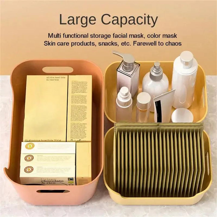 Household Fall Resistance Multifunction Storage Classification Desktop Heighten Grocery Basket Big Exposure Storage Basket