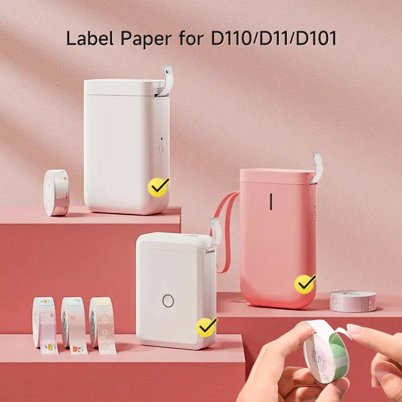 Niimbot White Label Thermal Paper for D11 D110 D101 Printer  Label Sticker Paper Roll Waterproof Anti-Oil Tear-Resistant
