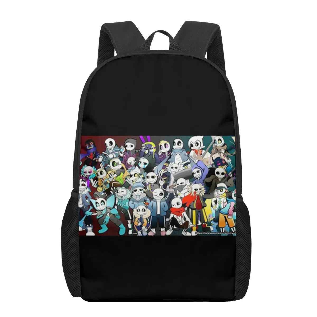 undertale sans game 3D Print School Bags for Boys Girls Primary Students Backpacks Kids Book Bag Satchel Back Pack