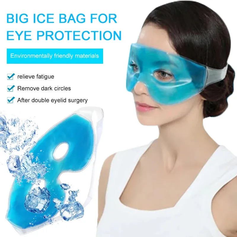 1pcs Ice Eye Mask Gel Reduce Dark Circles Relieve Fatigue Lessen Eyestrain Cooling Reusable Sleeping Eye Gel Patches Mask
