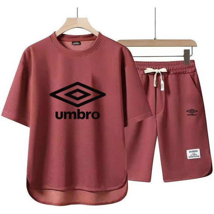 Sportswear cotton casual T-shirt and shorts set fashionable two-piece set - Jointcorp