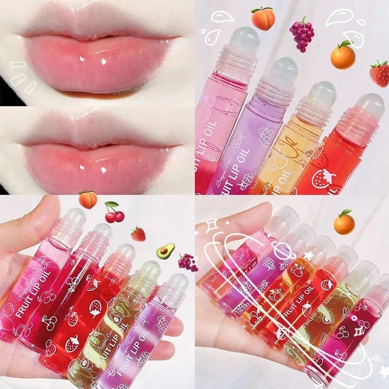 Walking Beads Lip Oil Moisturizing Moisturizing Lip Balm Fruity Colorless Transparent Lip Oil To Remove Dead Skin