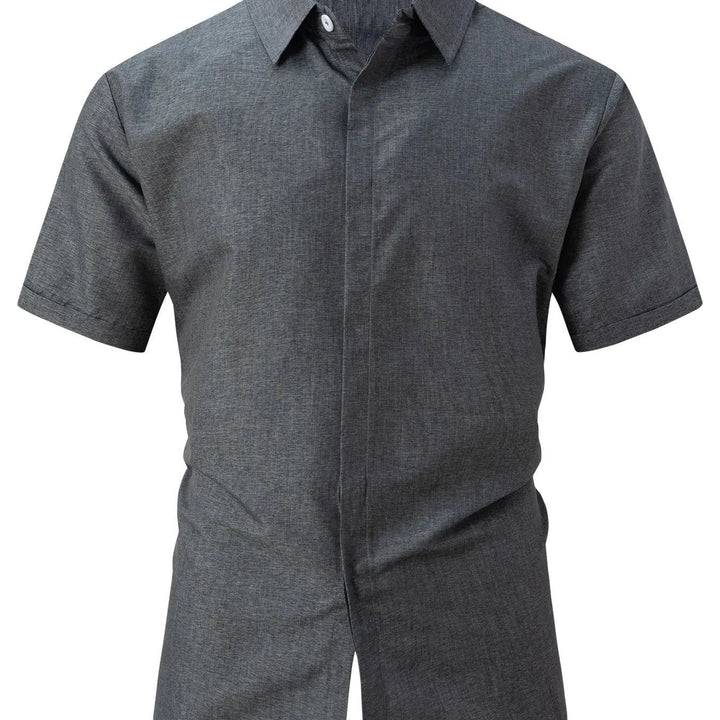 Loose casual cotton linen shirt men's short sleeve 2024 summer new large size beach top lapel tie dye cardigan