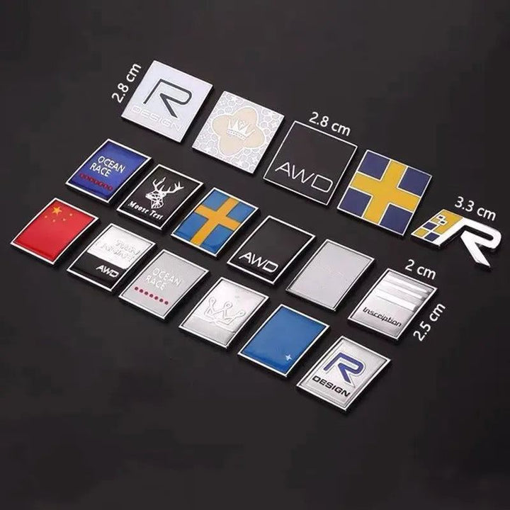 3D Metal Car Sticker Rear Boot Trunk Emblem Badge Decals For Volvo V40 V50 V60 V90 C30 S60 S80 S90 XC90 XC60 XC40 Accessories