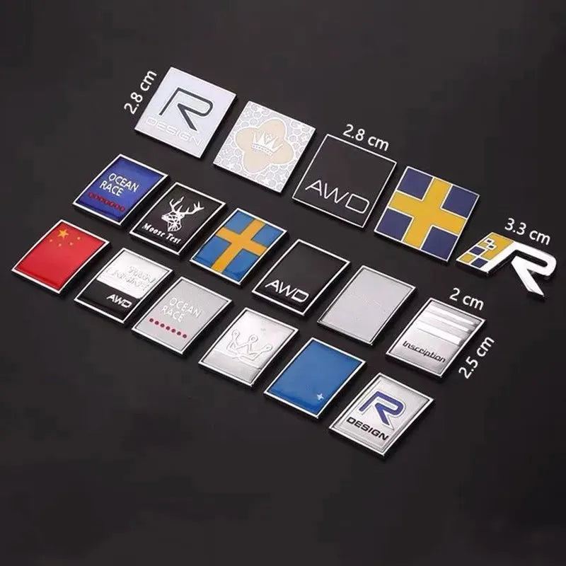 3D Metal Car Sticker Rear Boot Trunk Emblem Badge Decals For Volvo V40 V50 V60 V90 C30 S60 S80 S90 XC90 XC60 XC40 Accessories