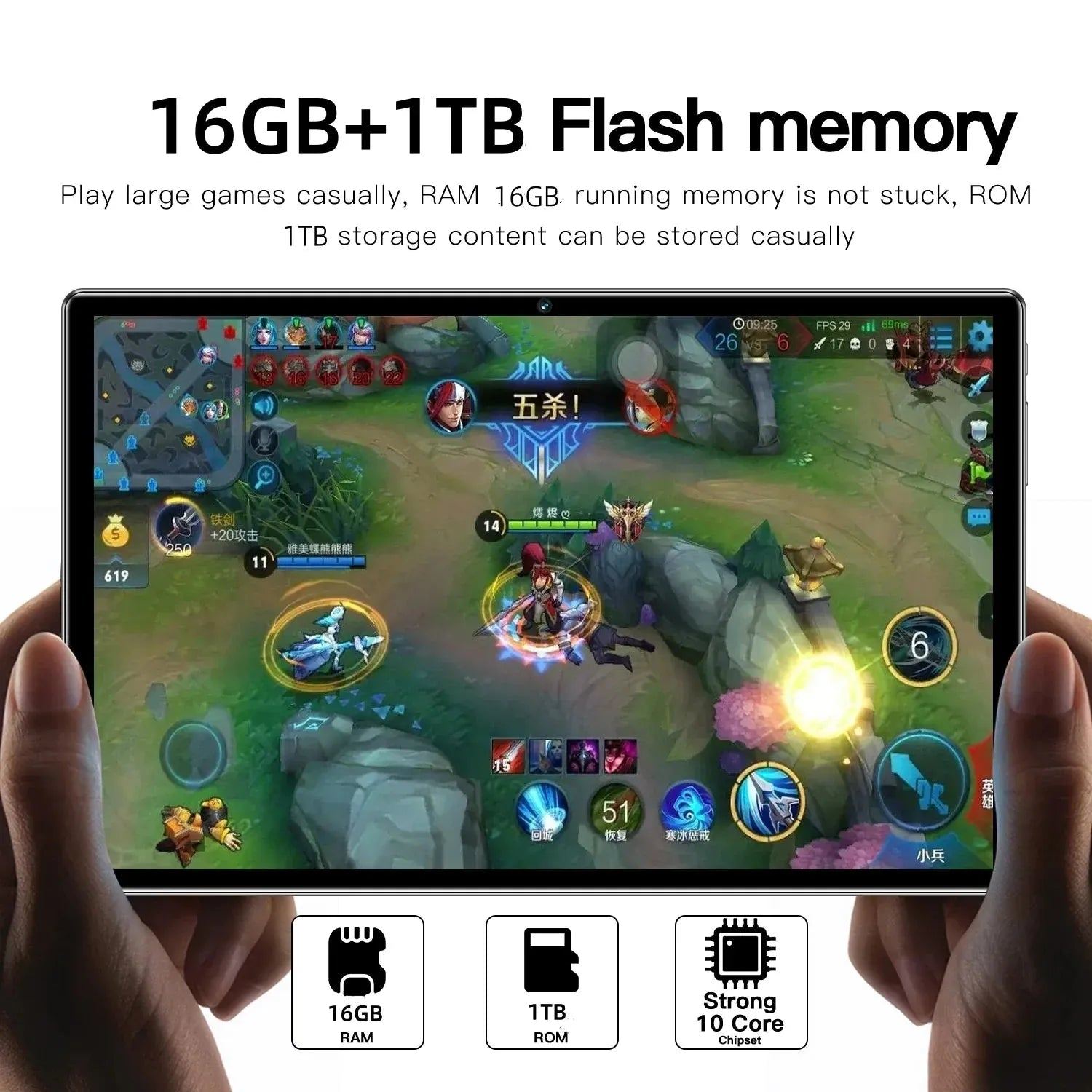 2024 NEW Original Pad 15 Pro Tablet  Android13 11 Inch 16GB 1024GB 5G Dual SIM Phone Call GPS Bluetooth WiFi WPS Tablet PC