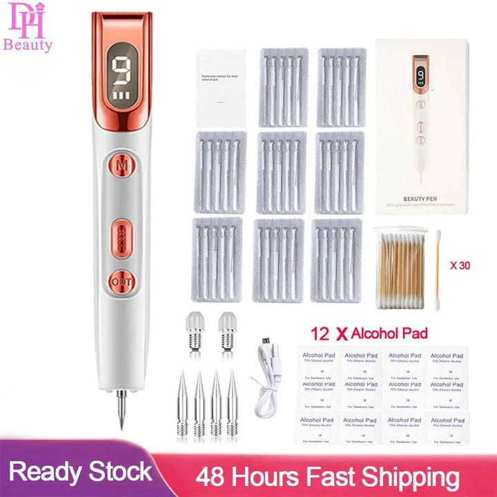 LCD Plasma Pen Profesional Laser Tattoo Mole Removal Pen Skin Care Tools Tag Removal Freckle Wart Dark Spot Remover Beauty Care