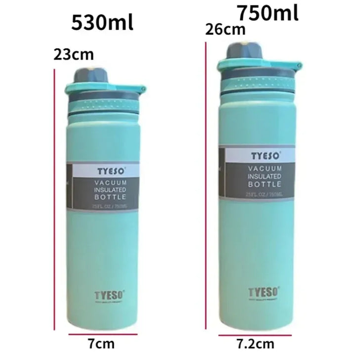 530/750ML Tyeso Thermos Bottle Stainless Steel Vacuum Flask Insulated Water Bottle Travel Cup For children Coffee Mug Termica