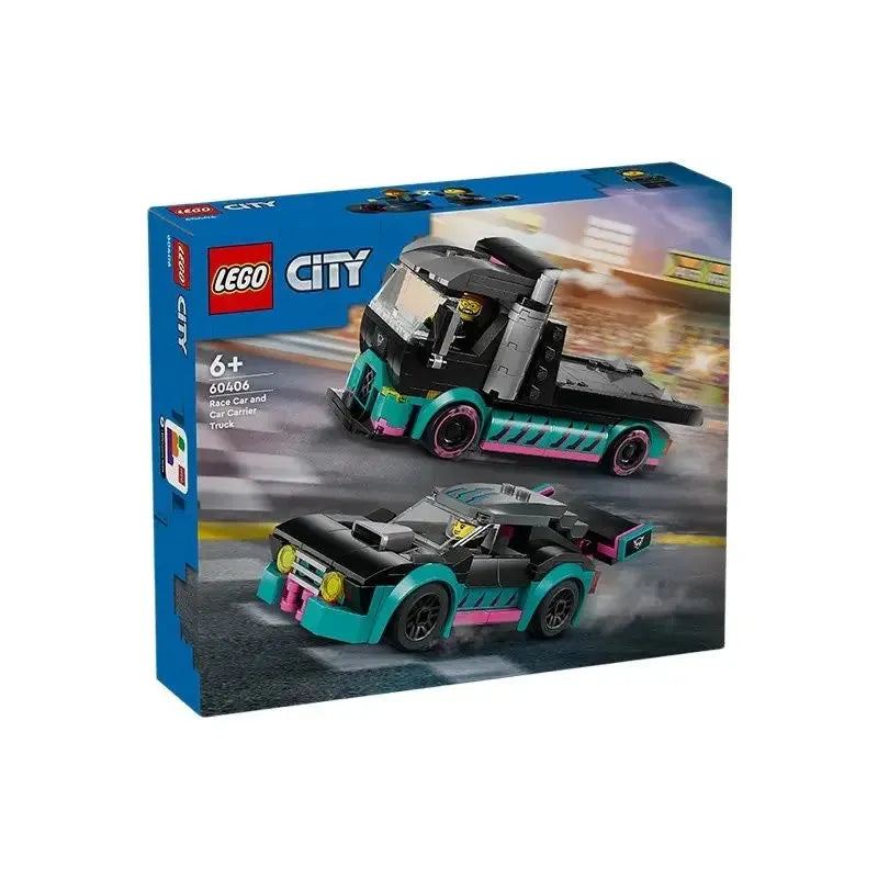 LEGO City 60406 Racing And Car Transport Vehicle Puzzle Building Block Children's Toys