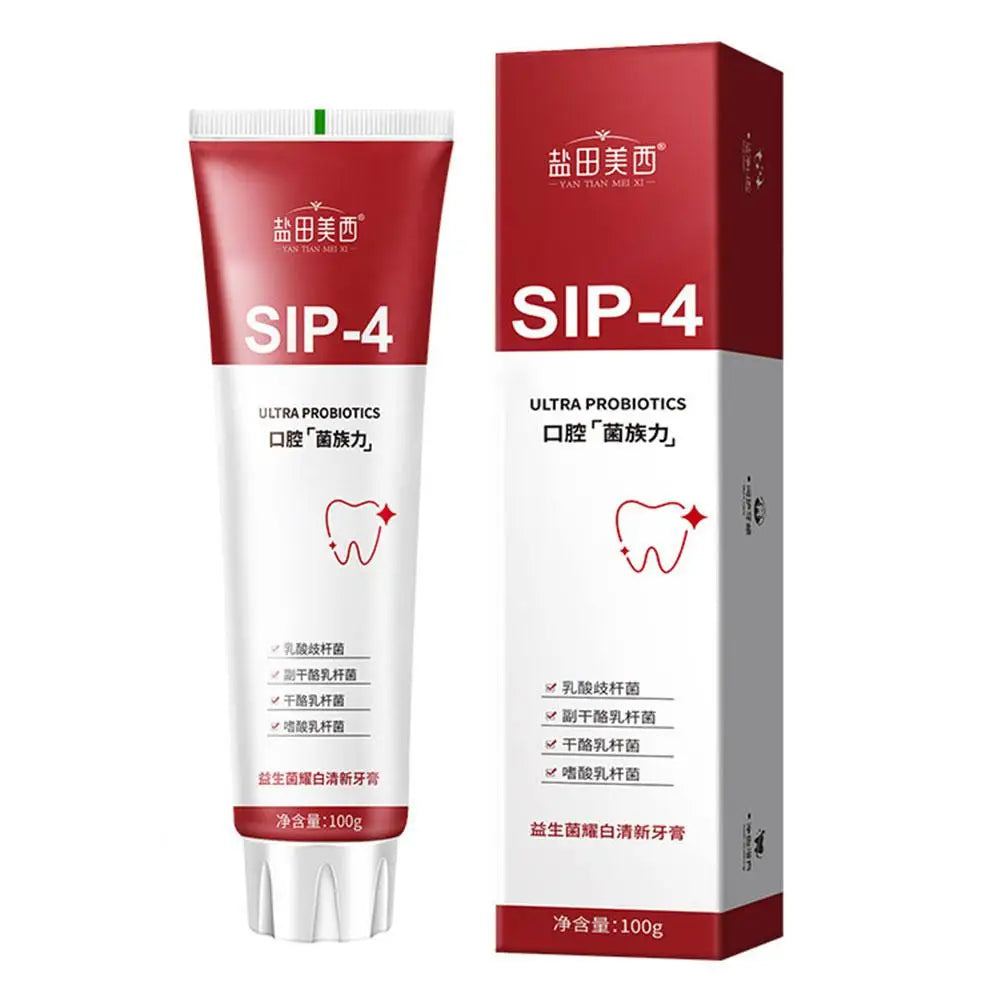 Sip-4 Probiotic Toothpaste Brightening Stain Removing Sp-6 Probiotic Toothpaste Fresh Breath Teeth Whiten Toothpaste 100g/120g