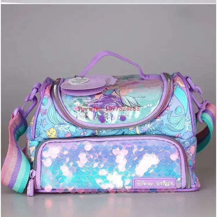 New Genuine Disney Australia Smiggle Mermaid School Bag Student Stationery Student Pen Case Lunch Bag Backpack School Kid'S Gift