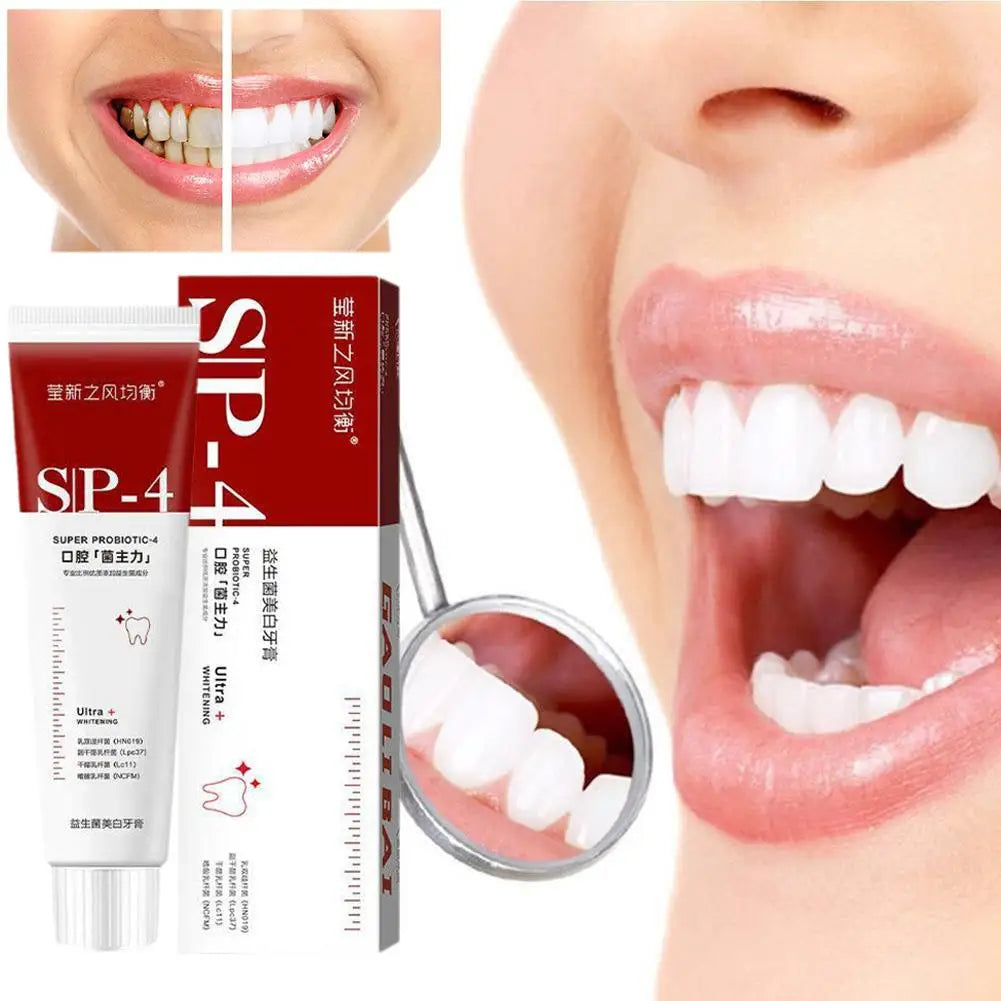 Probiotic Whitening Toothpaste Oral Health Breath Freshener Tteeth Cleaning Brightening Stains Calculus Remover Teeth care