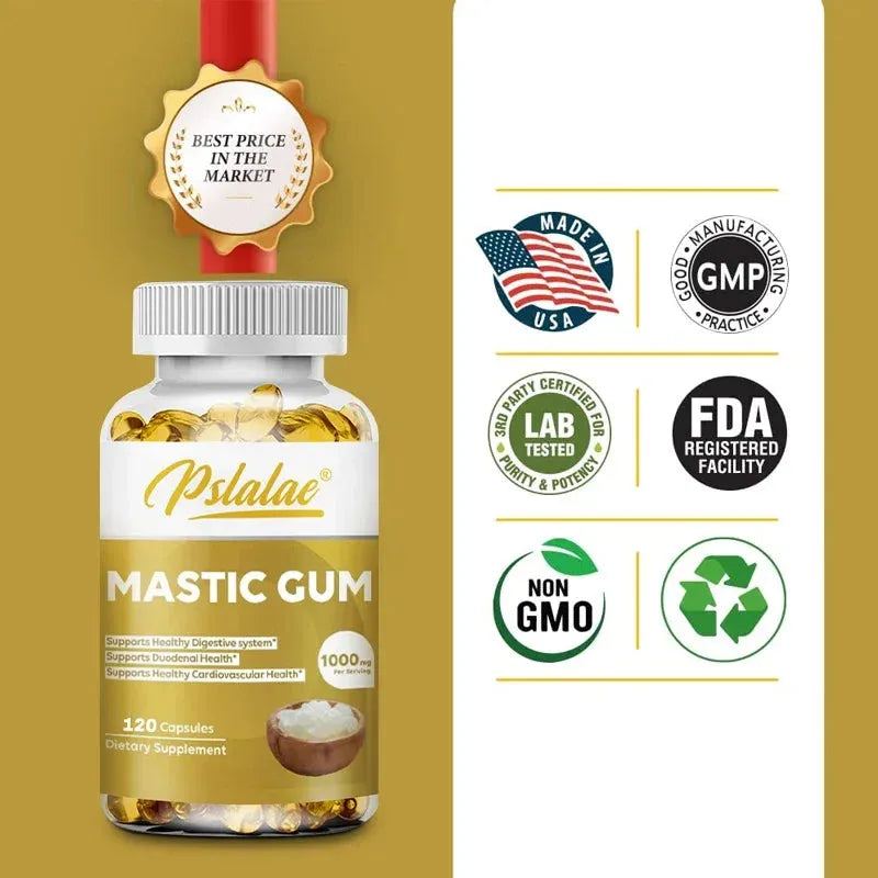 Frankincense Gum 1000 mg Supplement - 120 Capsules Two Months Supply