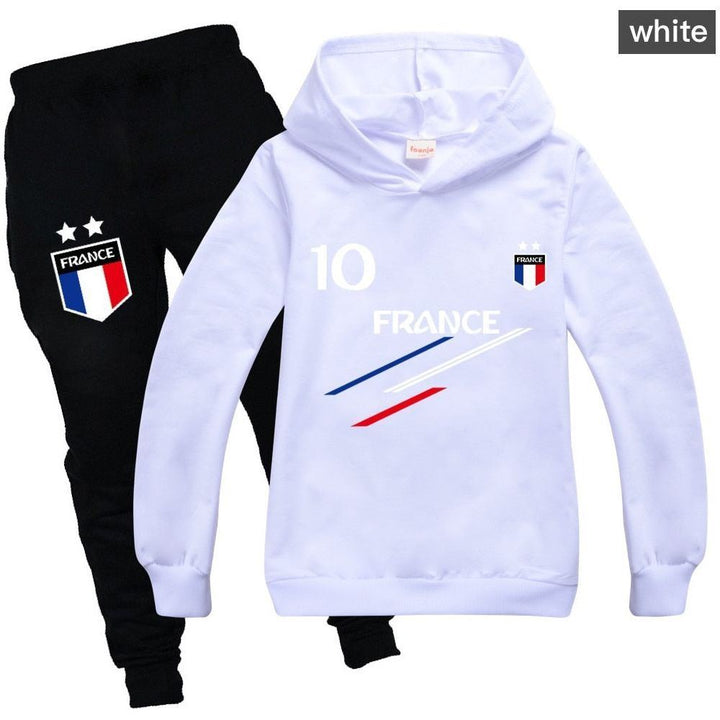 Kids Clothes Baby Boys France Football 10 Tracksuit Tops Pants 2PCS Children Boy Spring Autumn Outfits Girls Sets 2-15 Years - Jointcorp