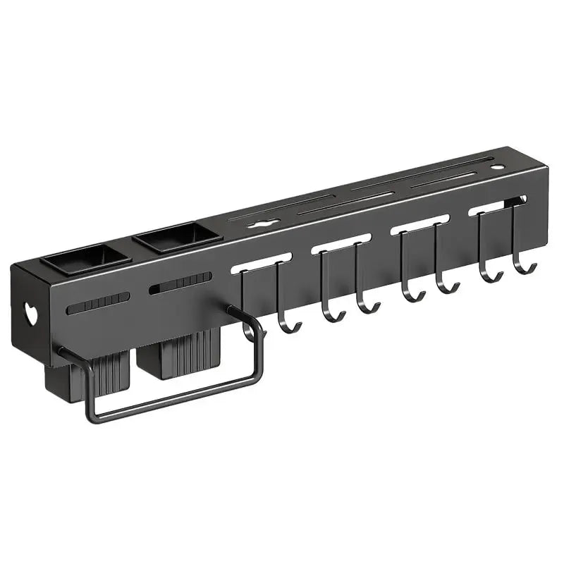 Kitchen Storage Rack Wall-Mounted Multifunctional Storage Knife Rack Detachable Stainless Steel With Multiple Brackets And Hooks