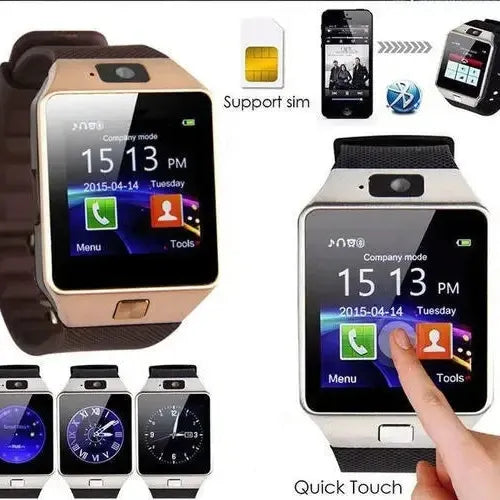 SIM Card DZ09 Mobile Smartwatch Sleep Monitor Phone Watch Fitness Tracker Remote Control Music Camera Watch