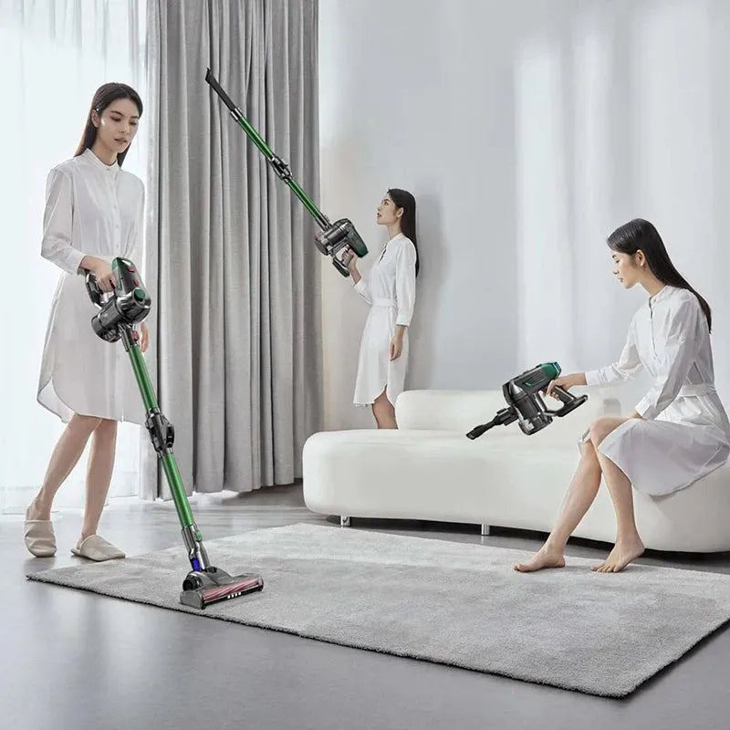 Wireless Handheld Vacuum Cleaner Home Dust Cleaner LED Lighting Vertical Electric Broom 15kPa Removable Battery Vacuum Cleaner