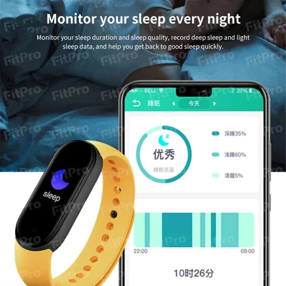 M7 Smart Band Sport Smart Watch Men Woman Blood Pressure Heart Rate IP67 Waterproof Monitor Fitness Bracelet For Android IOS