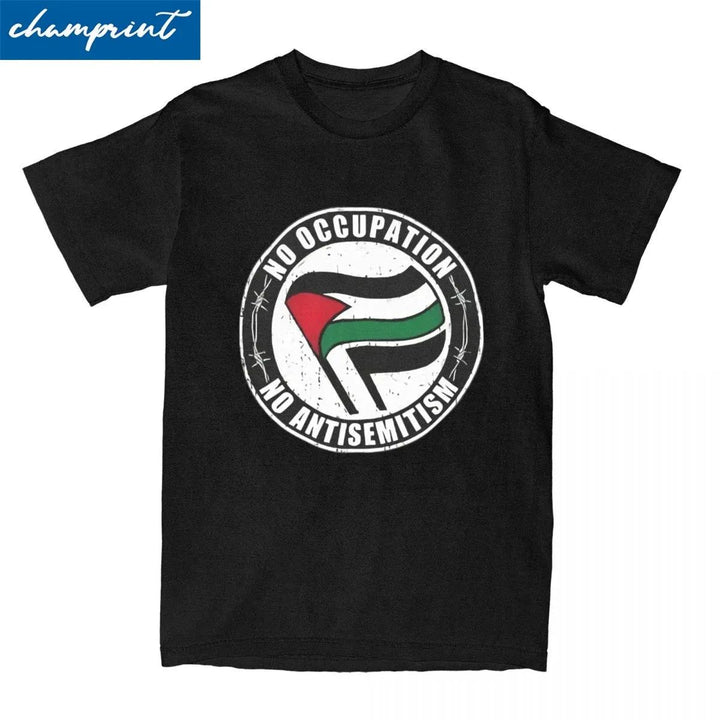 Men Women's T-Shirt Palestine Flag Palestinian Humorous Pure Cotton Tee Shirt Short Sleeve T Shirts O Neck Clothing Printing