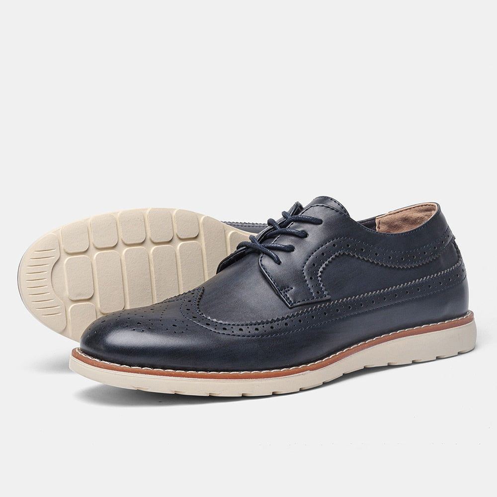 Men Shoes Brand 2023 Casual Fashion Comfortable Men Leather Shoes - Jointcorp