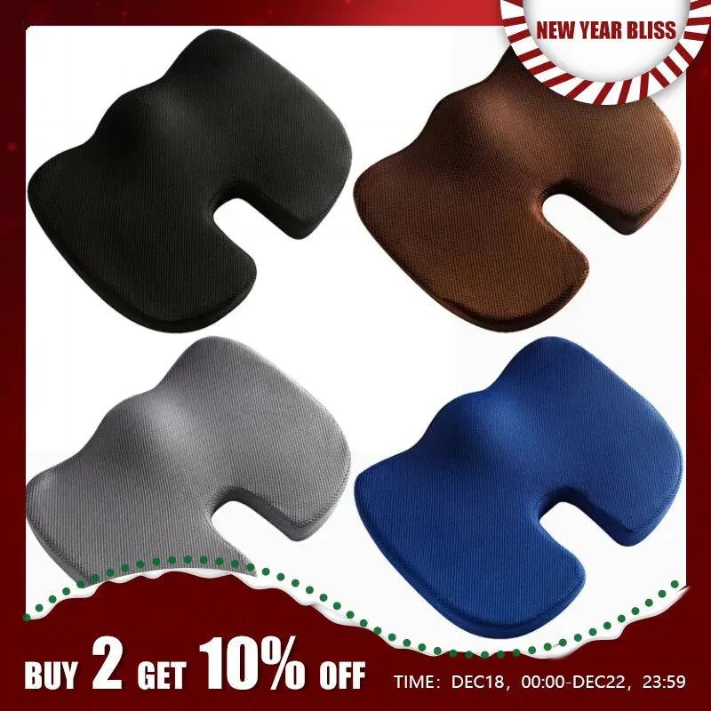 Seat Cushion Office Chair Cushions Coccyx Orthopedic Memory Foam U Seat Massage Chair Cushion Pad Car Massage Cushion