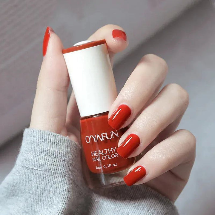 40 Colors Nail Polish Normal Without Lamp Art Manicure Semi-permanent Varnish Quick Dry Tearable 8ml Long Lasting Nail Polish