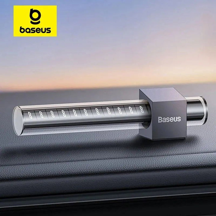 Baseus Car Temporary Parking Card Phone Number Plate Magnetic Number Sticker Car Park Stop In Car-styling Automobile Accessories