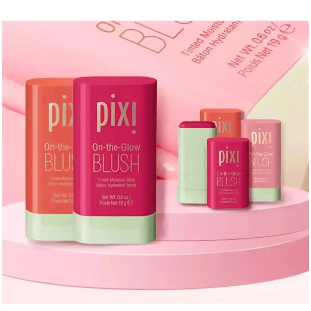Multi-function Blush Stick Natural Cheek Face Rouge Blusher Cream Lasting High Color Rendering Brightening Skin Tone Waterproof