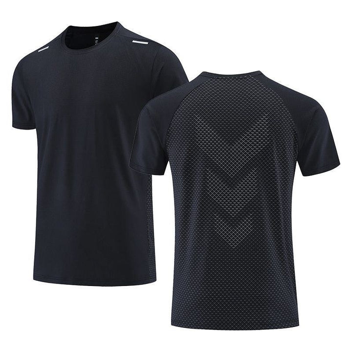 Quick Dry Men Running T-shirt Fitness Sports Top Gym Training Shirt Breathable Jogging Casual Sportswear - Jointcorp