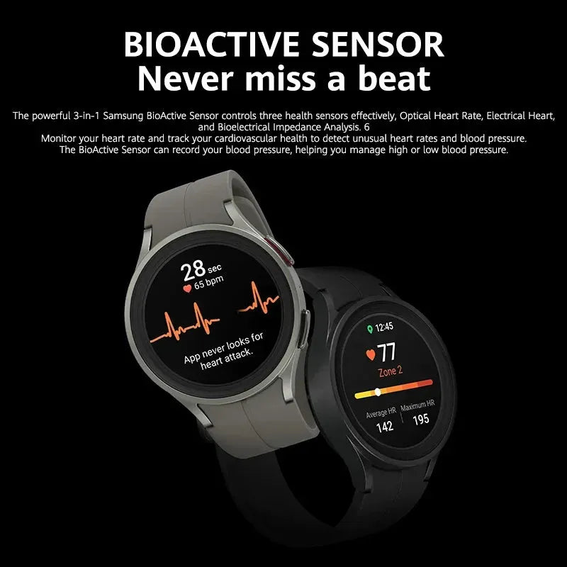 Samsung Galaxy Watch 5 Pro 45mm Smart Watch 1.4'' Super AMOLED Screen Blood Oxygen Heart Rate Measure 590mAh Battery GPS