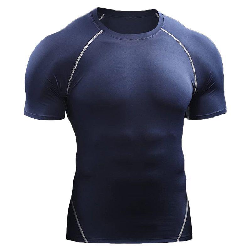 T Shirt Men Summer Sportswear Running Quick Dry Sport Tops Tee Athletic Gym Workout Shirts Men - Jointcorp