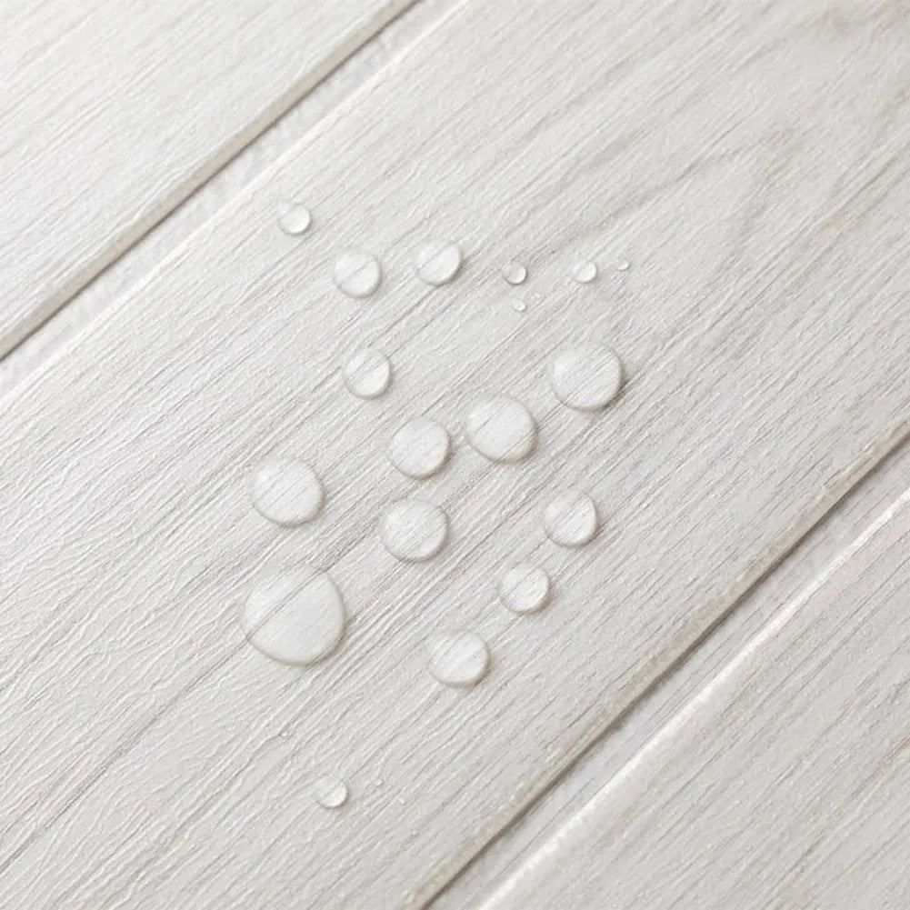 1PC 3D Self-Adhesive Wood Grain Wall Sticker 35* 35cm 3D Brick Wall Panels Waterproof PE Foam Wall Stickers