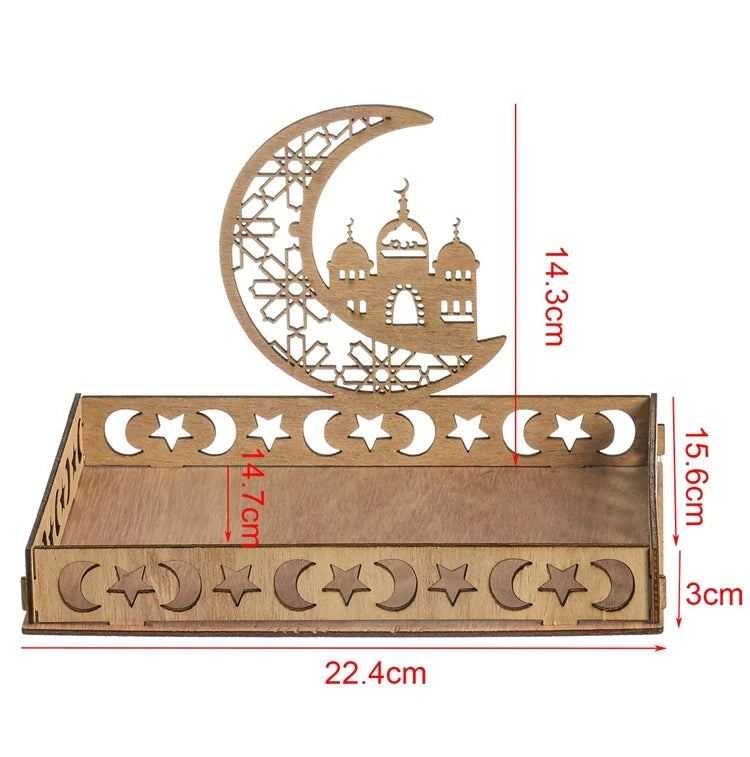 Wooden Pendant EID Mubarak 2025 Ramadan Decoration For Home Kareem Ramadan And Eid Decor Eid AL Adha Islamic Muslim Decor