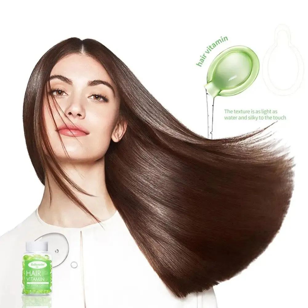 Hair Essential Oil Capsule Smooth Silky Vitamin C Serum Anti Loss Hair Growth Treatment For 7days Hair Care Morocc Essential Oil