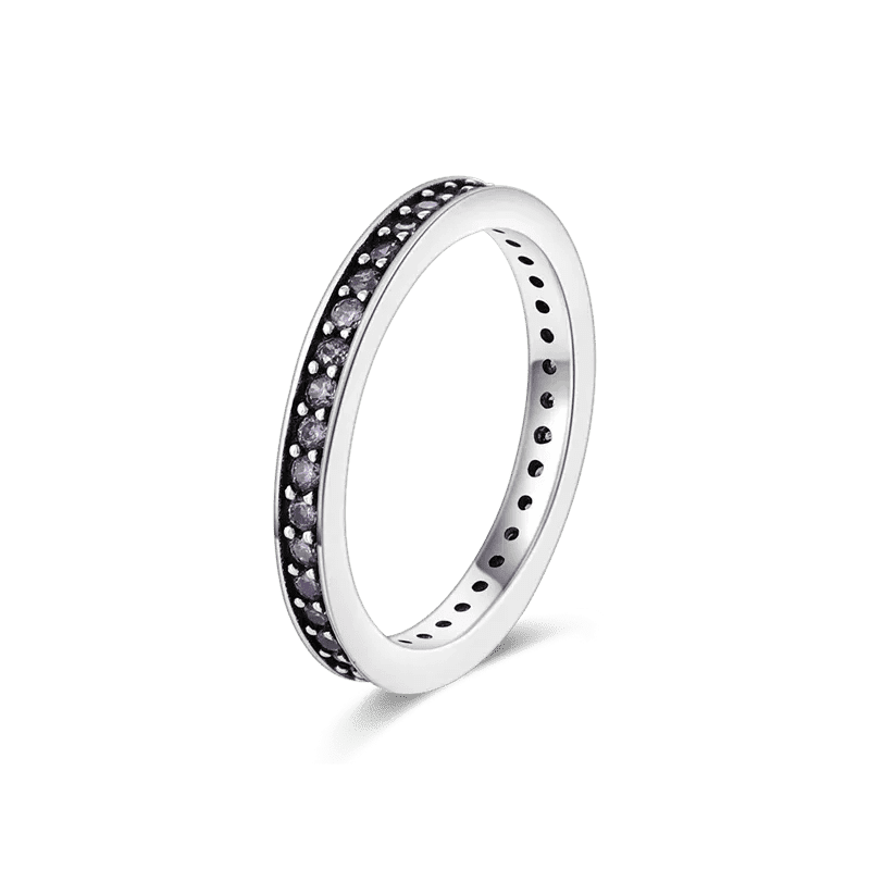 Sterling Silver Cocktail Ring Geometric Cubic Zircon for Women
