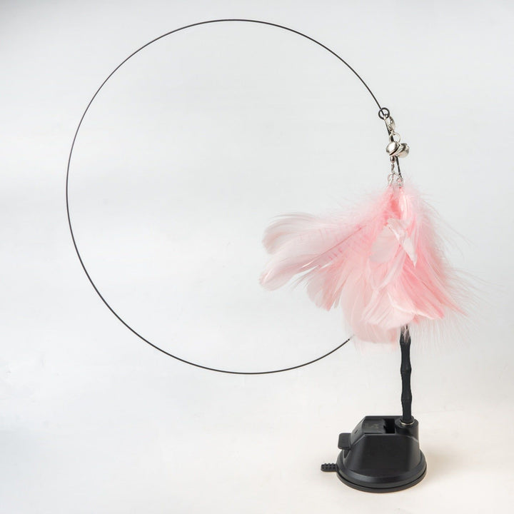 Handfree Bird/Feather Cat Wand with Bell Powerful Suction Cup Interactive Toys for Cats Kitten Hunting Exercise Pet Products - Jointcorp