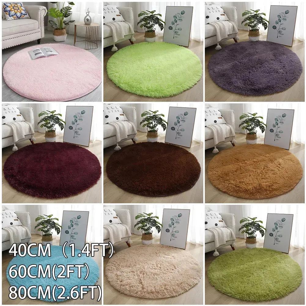 Anti-Slip Carpet Modern Home Decor Plush Large Shaggy Rug Mats Sofa Living Bedroom Bedside Mat Balcony Carpets Free Ship