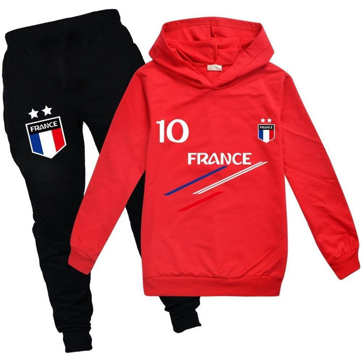 Kids Clothes Baby Boys France Football 10 Tracksuit Tops Pants 2PCS Children Boy Spring Autumn Outfits Girls Sets 2-15 Years - Jointcorp