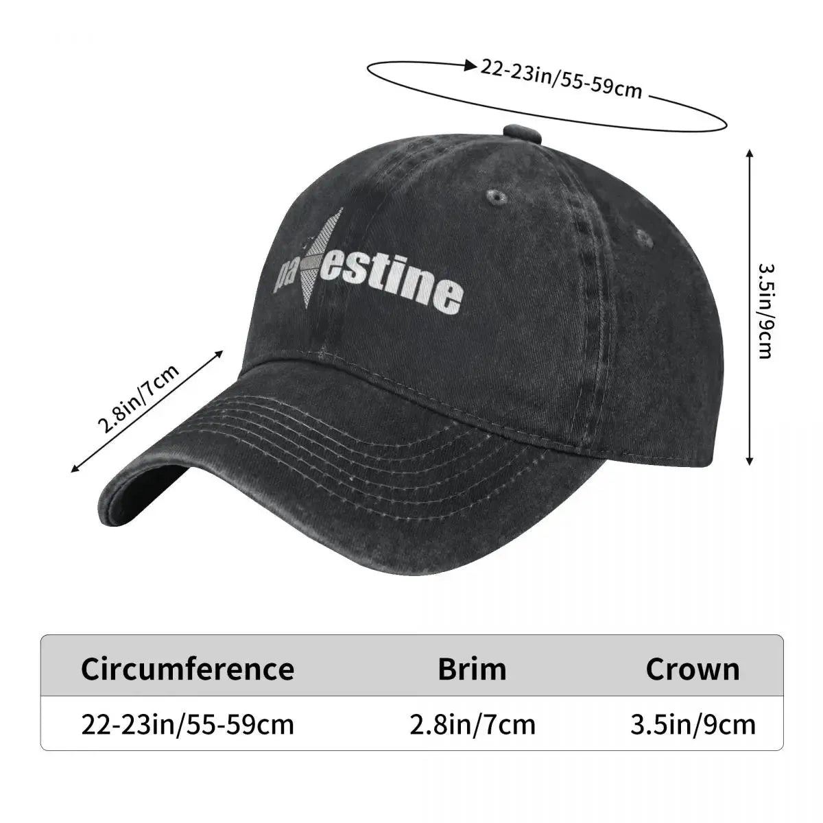 Palestine Keffiyeh Baseball Cap Vintage Couple Women Trucker Hat Sun protection Tennis Skate Baseball Caps Gift
