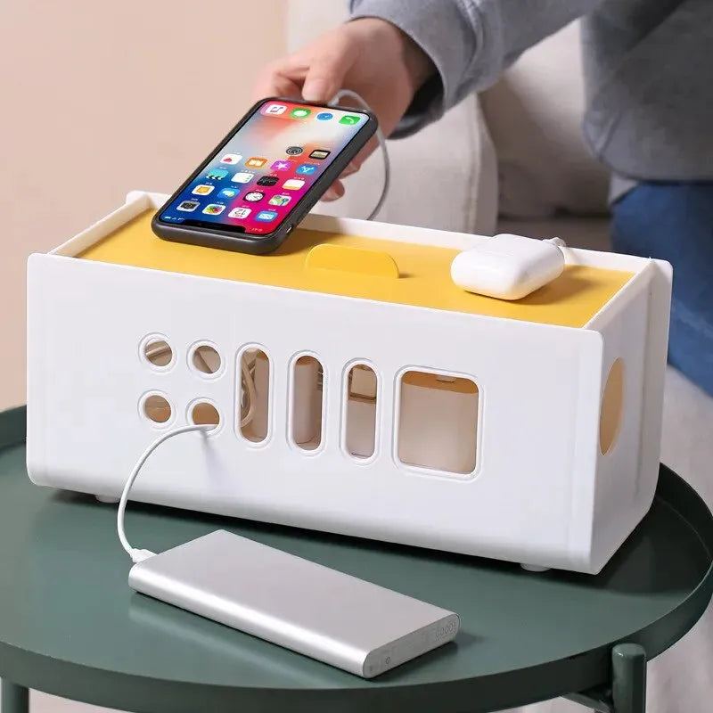 Cable Storage Box Multifunctional Power Board Wire Management Socket ...