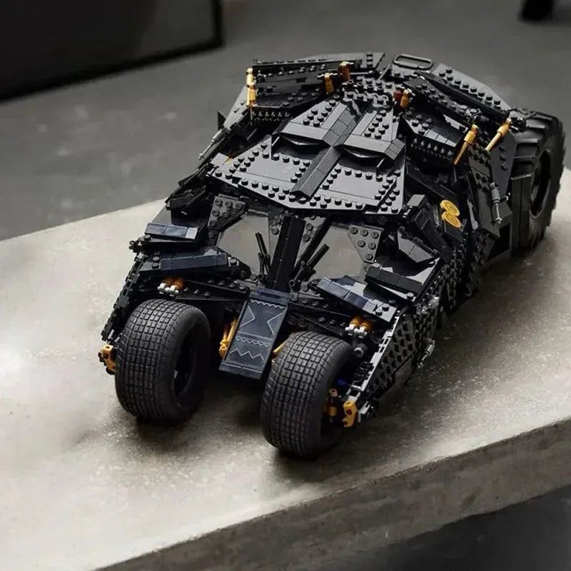 Hot Toy 2049PCS Pellets Bricks The Batmobile Tumbler BatPod Motorcycle Set Model Building Blocks Boys 76240 Gifts Kids Toys