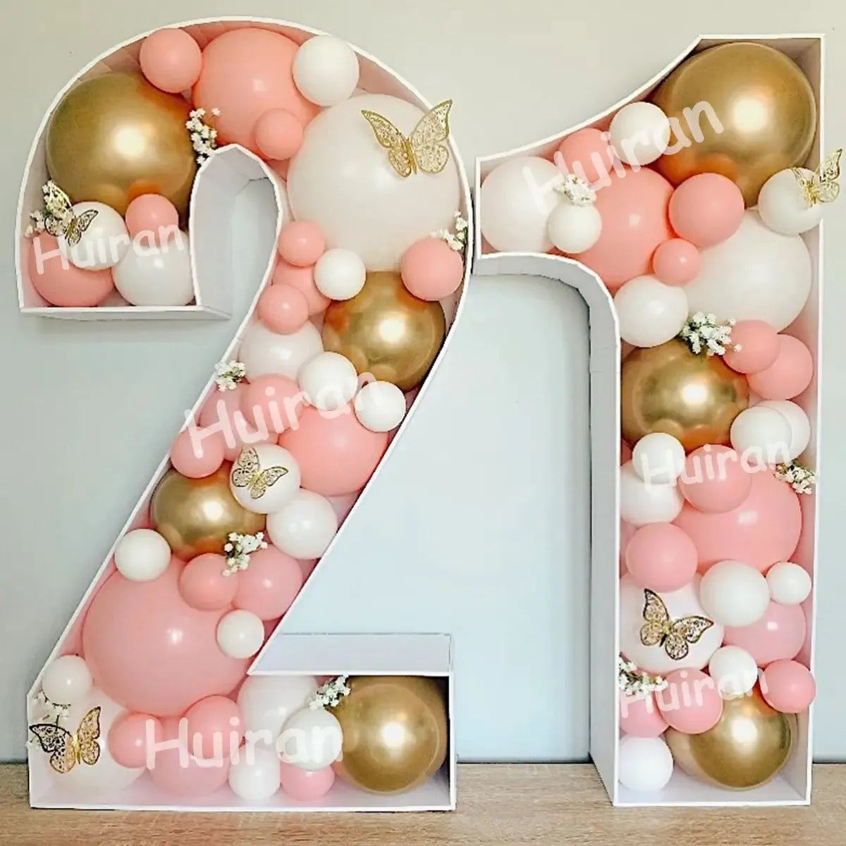 73 Giant Birthday Figure 0-9 Balloon Filling Box 1st 18th Birthday Decor Number 30 40 50 Balloon Frame Anniversary Decor
