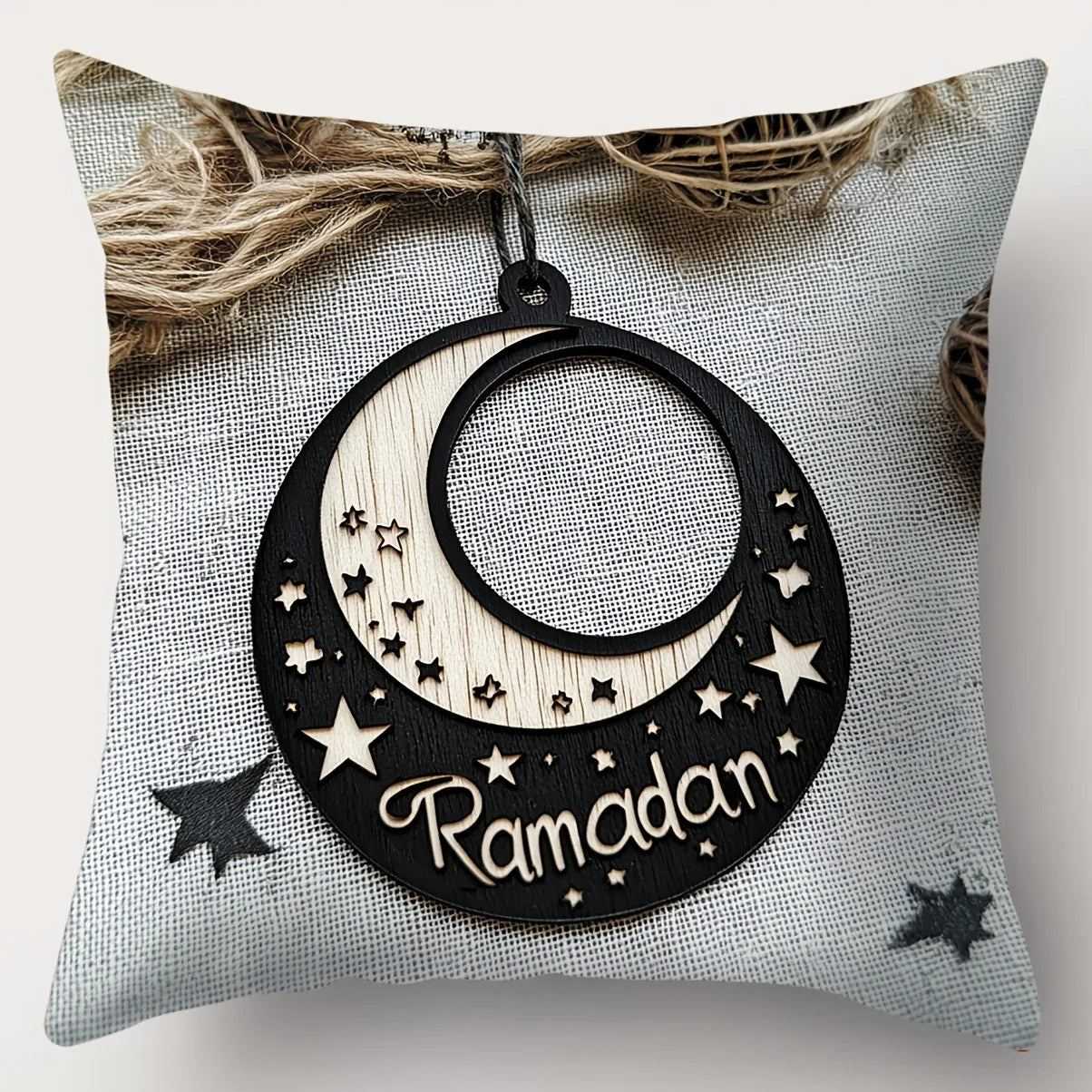 Light Luxury Ramadan Printed Pillowcase Nordic Home Decor Pillowcase Holiday Bedroom Living Room Decor Polyester Cushion Cover