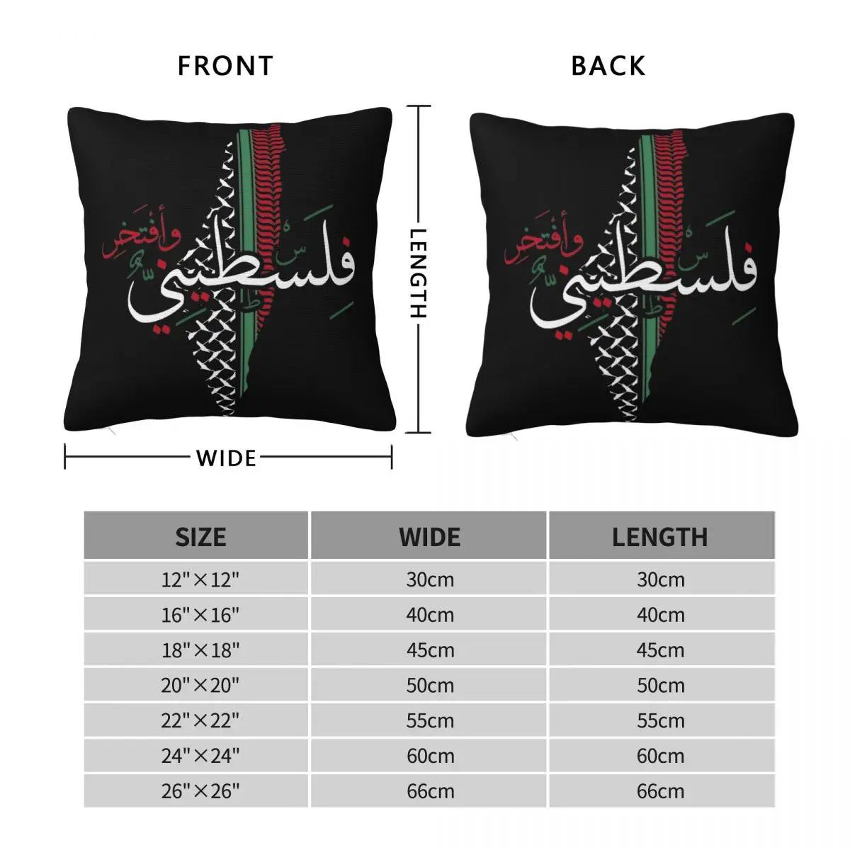 Palestinian Pillow Cover Palestine Flag Cute Funny Pillow Case For Sofa Bedroom Home Decor Cushion Cover Soft Pillowcases Gift