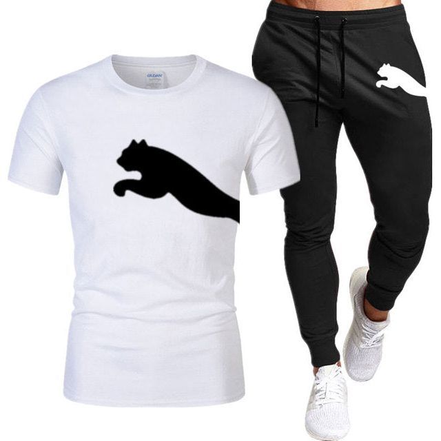 Men's Suit Fashion Sportswear Men's Short Sleeve T-shirt + Tracksuit Men's Casual Men's Wear Men's Jogging Suit