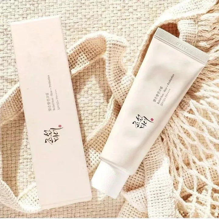 Korean Rice Probiotic Sunscreen Mild High Sun Protection Moisturizing Skin Sun Lotion Oil Control For Sensitive Care Skin Cream