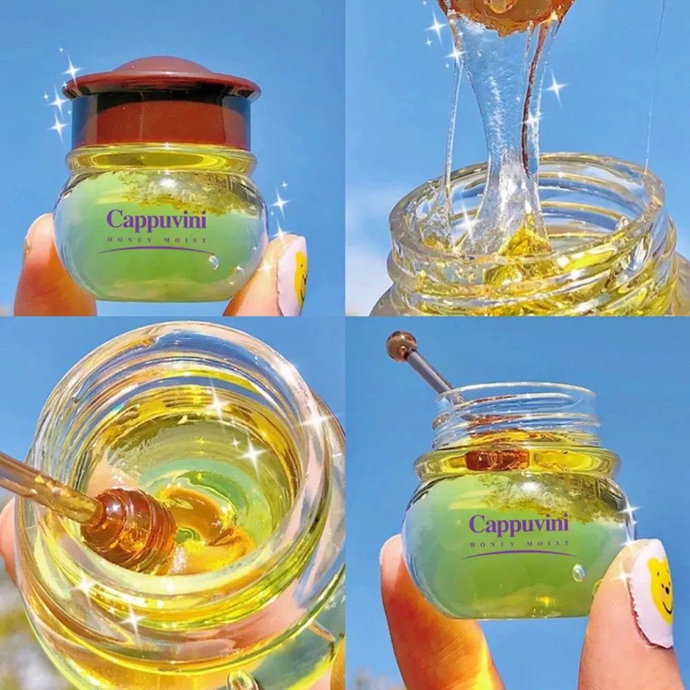 6g Jar Stock Honey Lip Mask Moisturizing Dry Crakced Smooth Repair Labial Membrane Winter Nourishing Skin Care Beauty Health